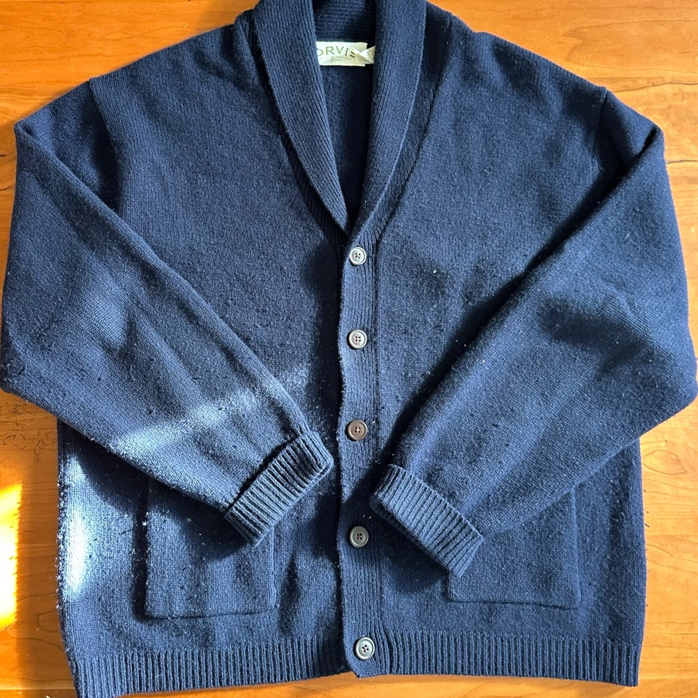 Orvis Men's Navy Sweater